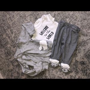 Carter’s Lamb Newborn 3 Piece Suit Snap Jacket